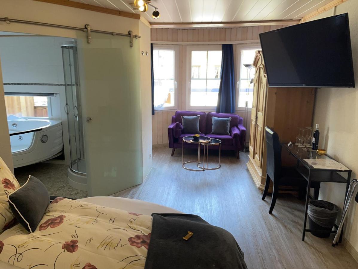 Chalet Hotel Adler Ag Kandersteg Esterno foto