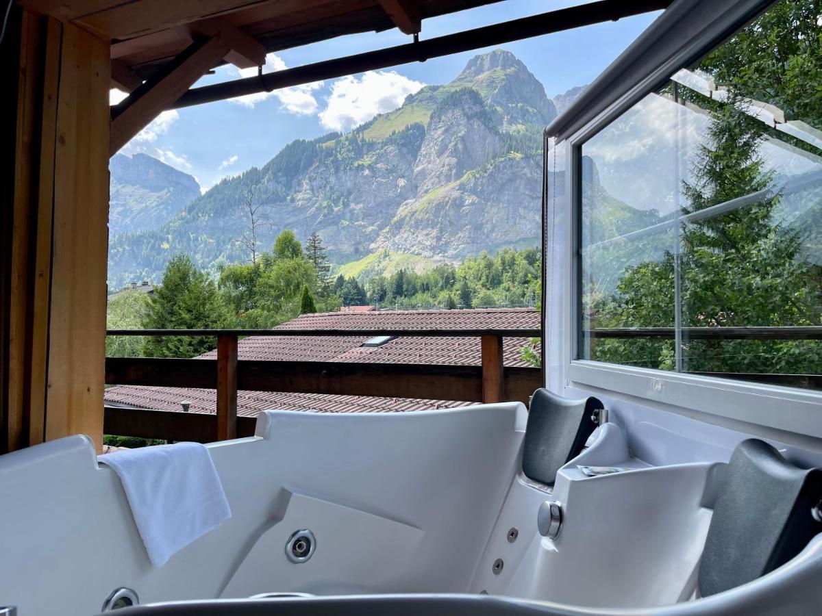 Chalet Hotel Adler Ag Kandersteg Esterno foto